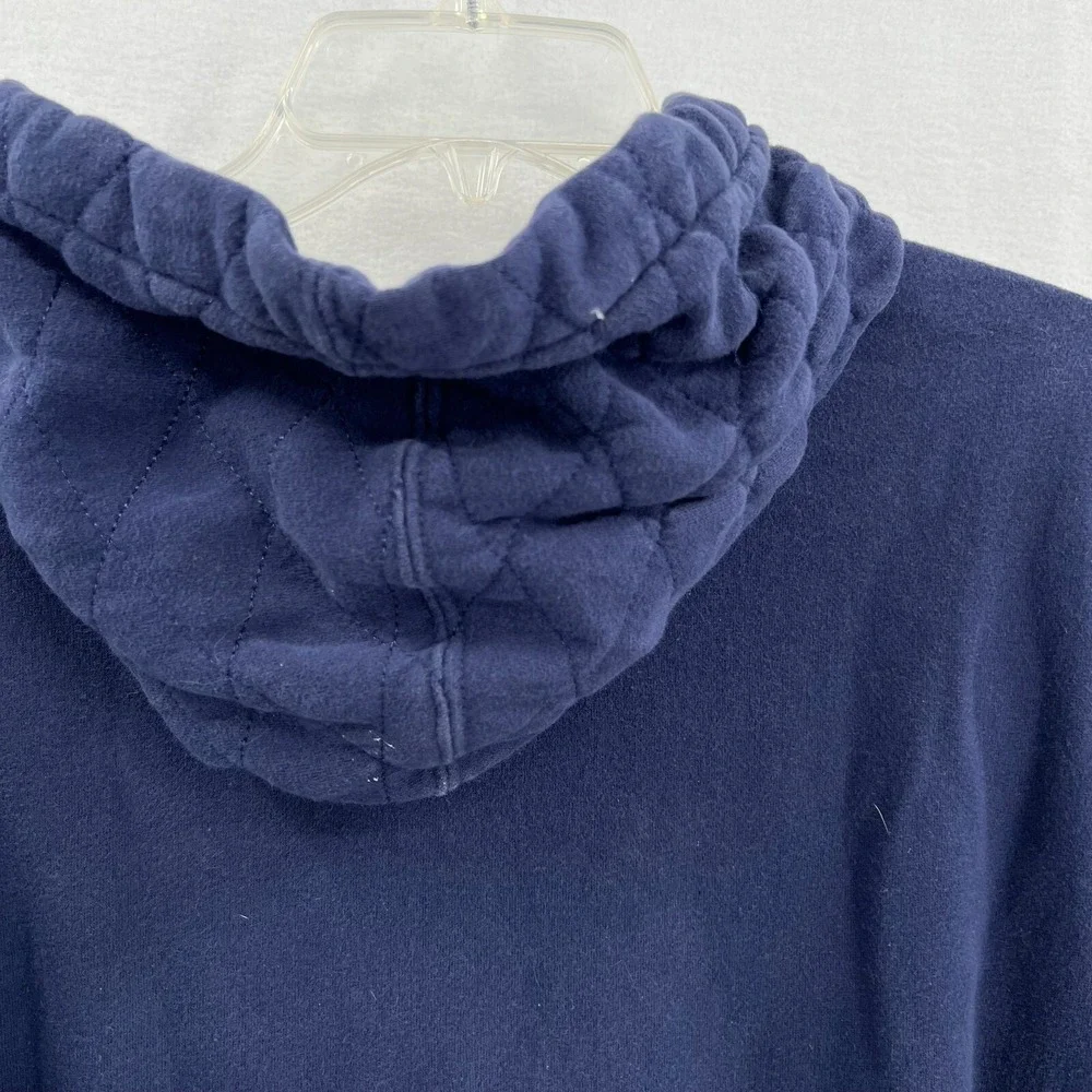Adidas Oklahoma City Thunder Pullover Hoodie Mens Size Large Blue Quilted Fleece